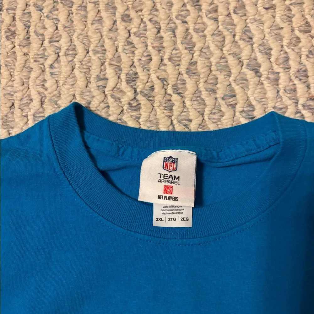 NFL Team Panthers Jersey Apparel Blue Shirt - Picture 3 of 4
